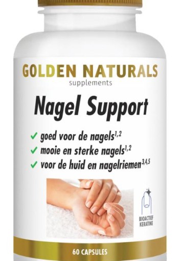 Golden Naturals Nagel support (60 Vegetarische capsules)