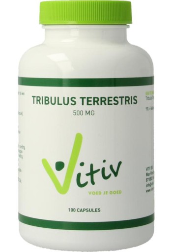 Vitiv Tribulus terrestris 500mg groen (100 Capsules)