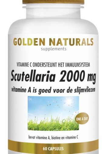 Golden Naturals Scutellaria 2000mg (60 Vegetarische capsules)