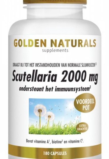 Golden Naturals Scutellaria 2000mg (180 Capsules)