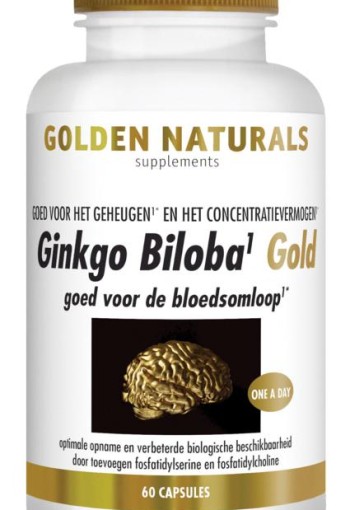 Golden Naturals Ginkgo biloba gold (60 Vegetarische capsules)