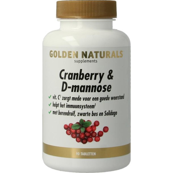 Golden Naturals Cranberry & D-Mannose (90 Tabletten)