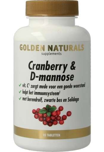 Golden Naturals Cranberry & D-Mannose (90 Tabletten)