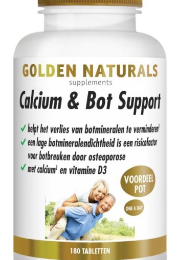 Golden Naturals Calcium & bot support (180 Tabletten)