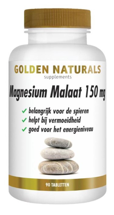 Golden Naturals Magnesium malaat vegan (90 Tabletten)