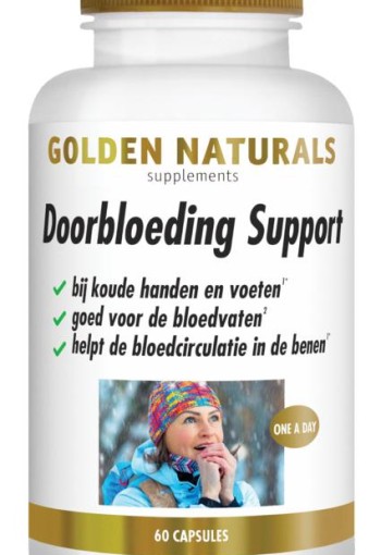 Golden Naturals Doorbloeding support (60 Vegetarische capsules)