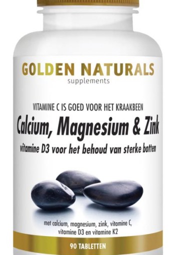 Golden Naturals Calcium magnesium & zink (90 Tabletten)