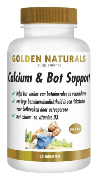 Golden Naturals Calcium & bot support (120 Tabletten)