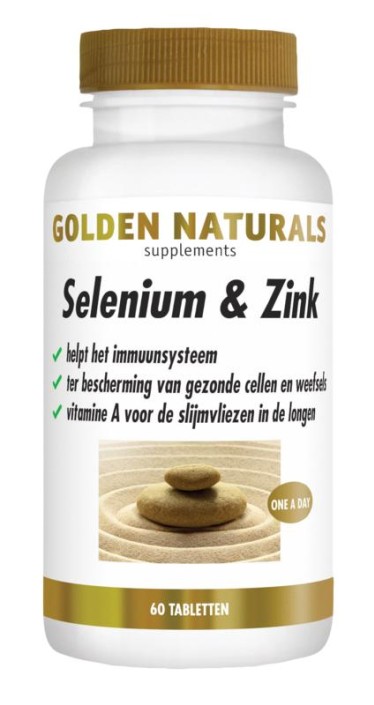 Golden Naturals Selenium & zink (60 Tabletten)