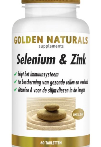Golden Naturals Selenium & zink (60 Tabletten)