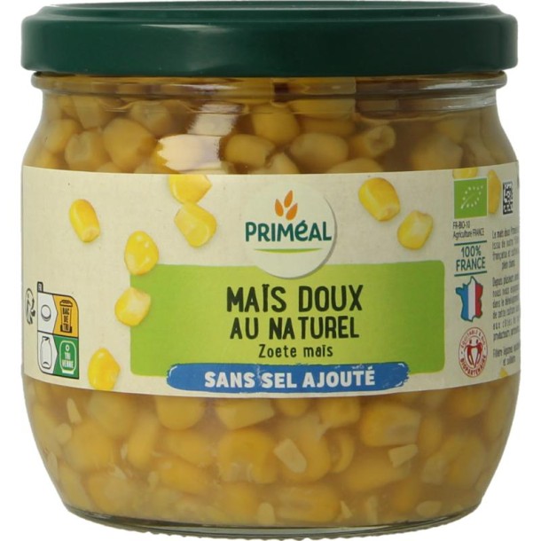 Primeal Zoete mais zonder toegevoegd zout bio (330 Gram)