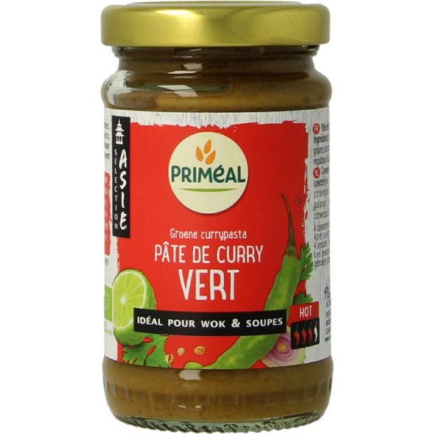 Primeal Groene curry pasta bio (120 Gram)