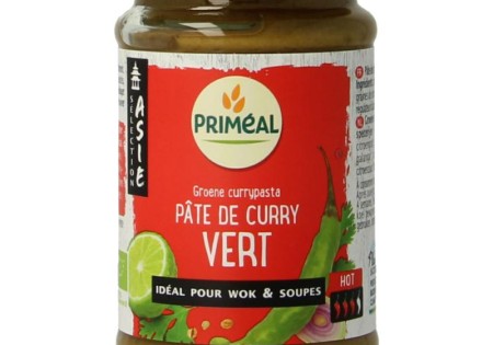 Primeal Groene curry pasta bio (120 Gram)