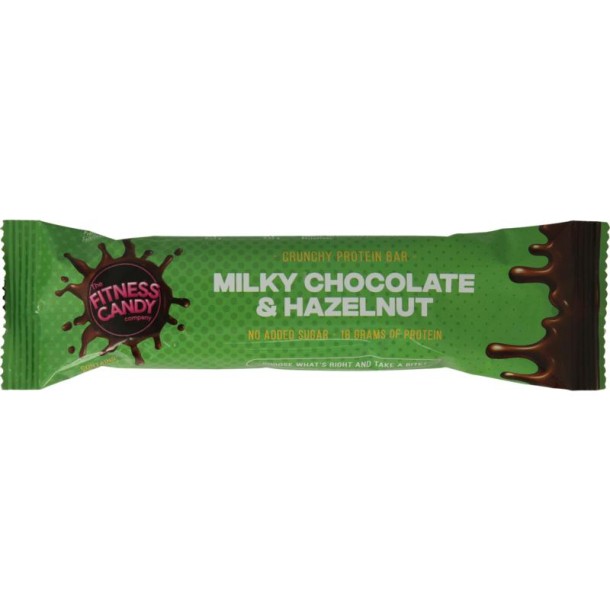 Fitness Candy Milky chocolate & hazelnut (55 Gram)