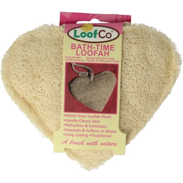 Loofco Douche en bad spons hartje bio (1 Stuks)
