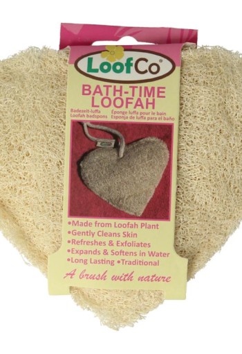 Loofco Douche en bad spons hartje bio (1 Stuks)