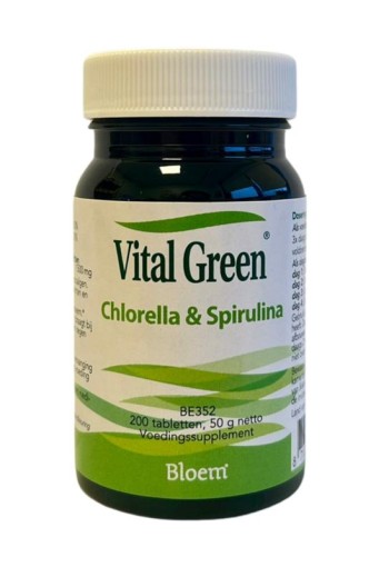 Bloem Chlorella & spirulina vital green (200 Tabletten)