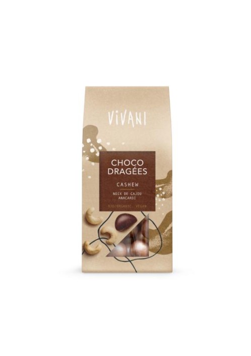 Vivani Choco dragees cashew bio (75 Gram)