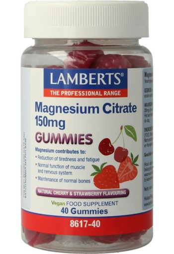 Lamberts Magnesium citraat gummies (40 Gummies)