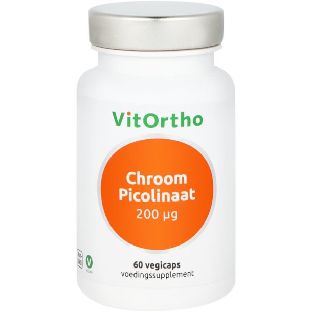 Vitortho Chroom picolinaat 200mcg (60 Vegetarische capsules)