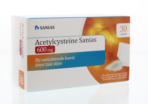 Sanias Acetylcysteine 600mg sachets 3 gram (30 Sachets)