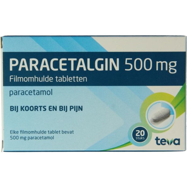 Teva Paracetalgin 500mg (20 Stuks)