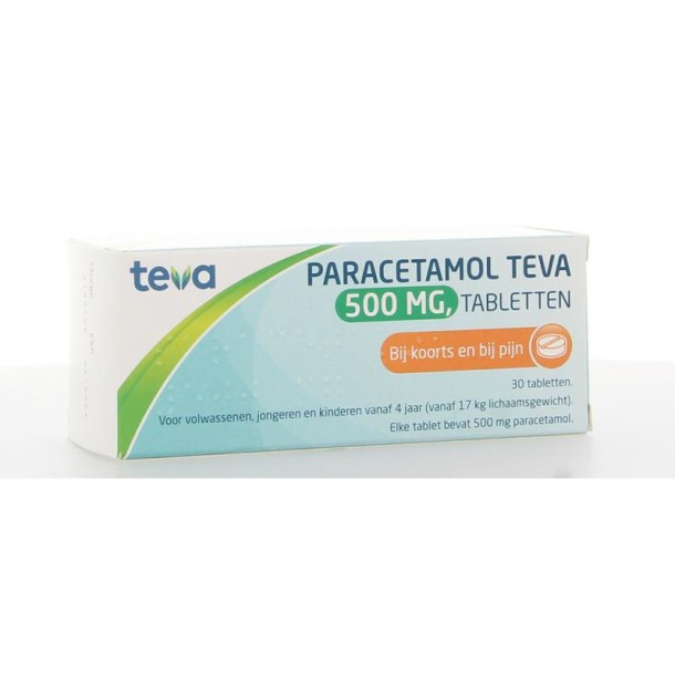 Teva Paracetamol 500 milligram (30 Tabletten)
