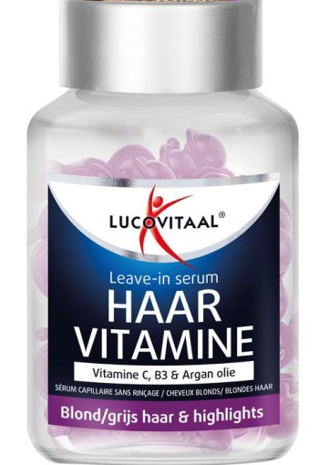 Lucovitaal Haar vitamine blond/grijs haar & highlights (25 Capsules)