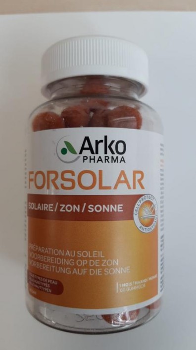 Arkopharma Forsolar zon gummies (60 Stuks)