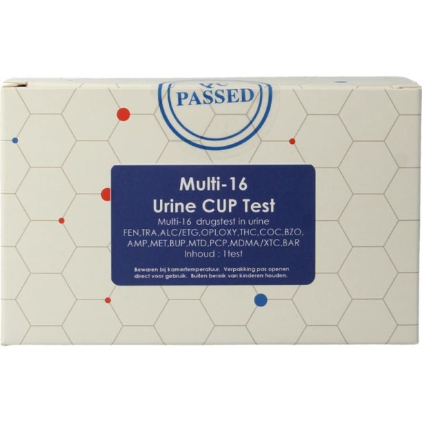 Testjezelf.nu Multi 16 drugstest cup urine (1 Stuks)