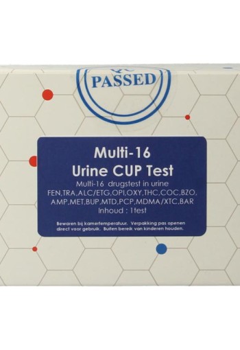 Testjezelf.nu Multi 16 drugstest cup urine (1 Stuks)