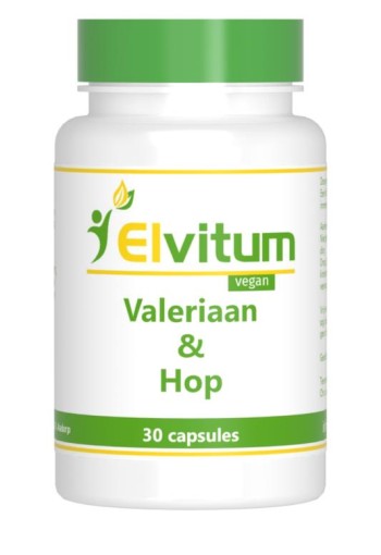 Elvitum Valeriaan en hop extract (30 Capsules)