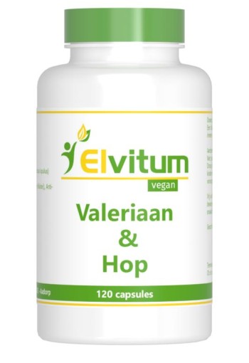 Elvitum Valeriaan en hop extract (120 Capsules)