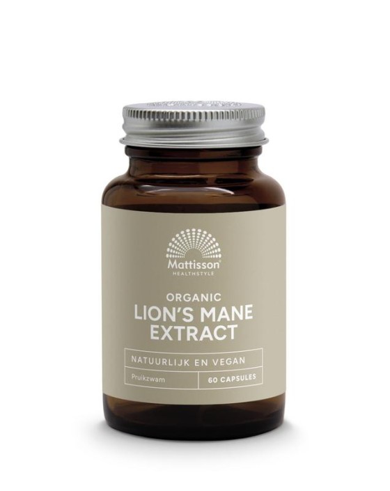 Mattisson Lion's mane extract 500mg bio (60 Capsules)