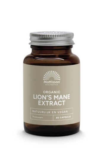 Mattisson Lion's mane extract 500mg bio (60 Capsules)