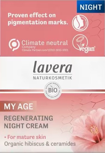 Lavera My age night cream regeneration Duitstalig bio (50 Milliliter)