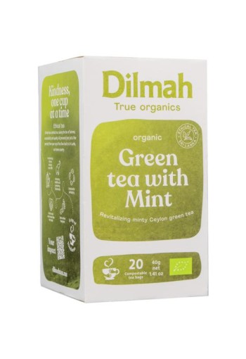 Dilmah Green tea with mint bio (20 Zakjes)