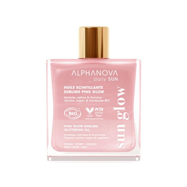 Alphanova Sun Sublime glitter oil pink glow bio (50 Milliliter)