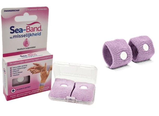 Sea Band Polsband mama lila (1 Paar)