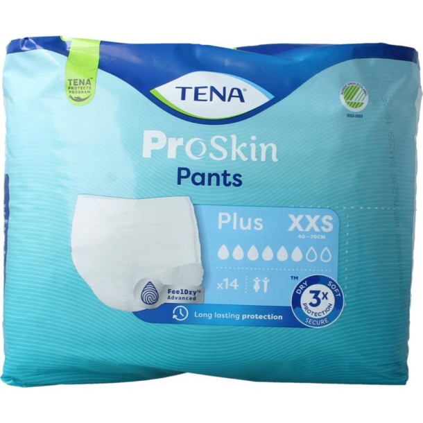 Tena Proskin pants plus XXS (14 Stuks)