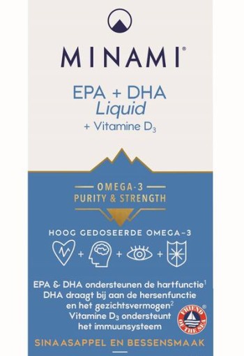 Minami EPA + DHA Liquid vitamine D3 (100 Milliliter)