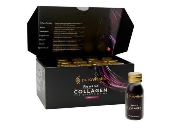 Purovitalis Rewind collagen beauty drink (15 Stuks)
