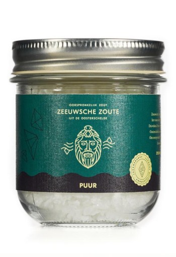 Zeeuwsche Zoute Zout puur glazen pot (100 Gram)