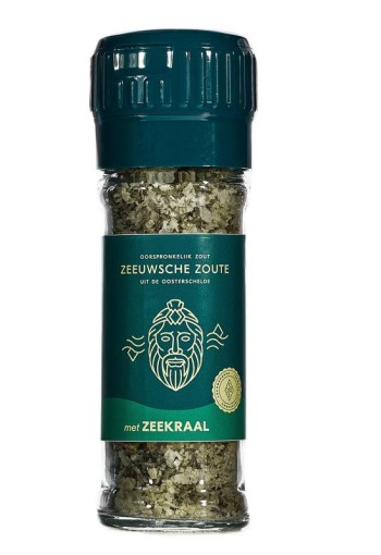 Zeeuwsche Zoute Zoutmolen zout met zeekraal (55 Gram)