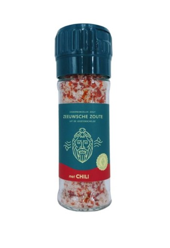 Zeeuwsche Zoute Zoutmolen zout met chili (50 Gram)