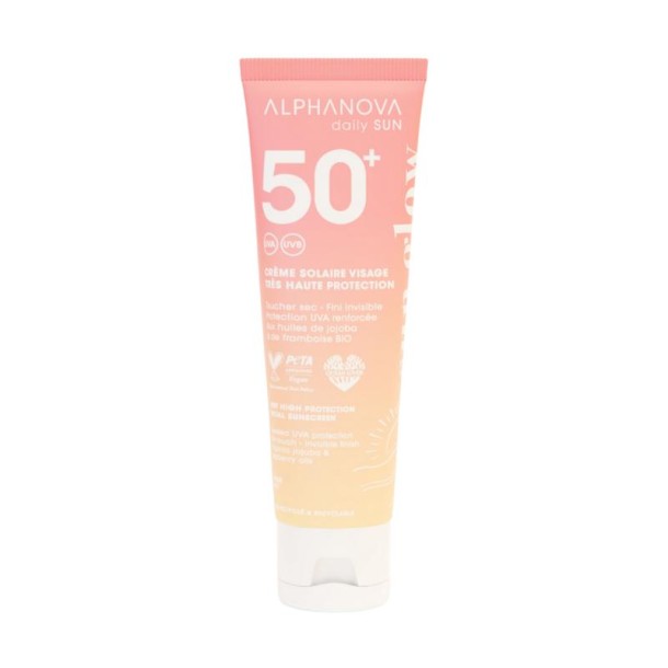 Alphanova Sun Face sun milk sun glow bio SPF50+ (50 Milliliter)
