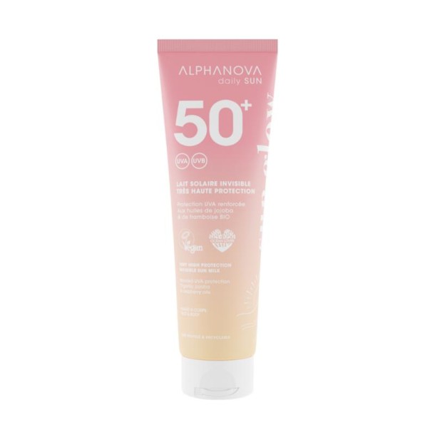Alphanova Sun Invisible sun milk sun glow bio SPF50 (150 Milliliter)