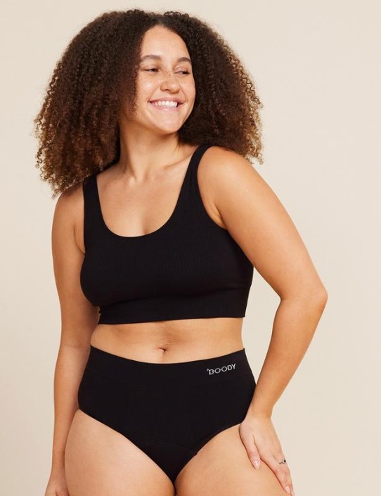 Boody Padded shaper crop bh zwart L (1 Stuks)