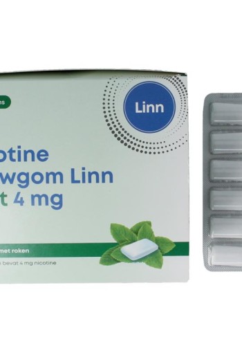 Linn Nicotine kauwgom 4mg mint (204 Stuks)
