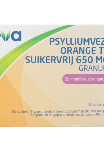 Teva Psylliumvezels orange granulaat SKV (20 Sachets)